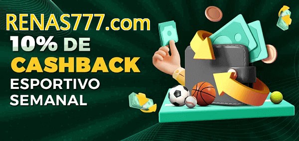 10% de bônus de cashback na RENAS777.com